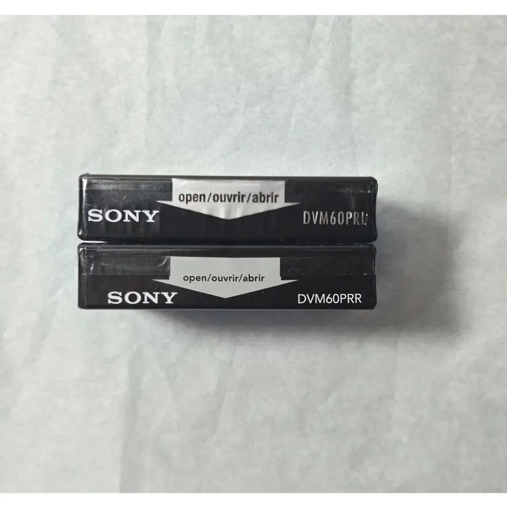 Sony MiniDV DVC 60 Minute Premium Digital Video Cassette Tapes Sealed Lot Of 2